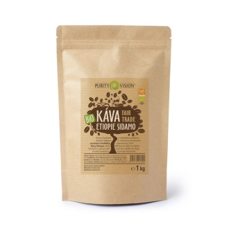 Fair Trade Bio Zrnková káva Etiopie Sidamo 1 kg