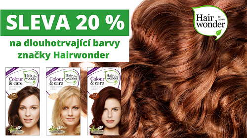  přírodní dlouhotrvající barvy Hairwonder